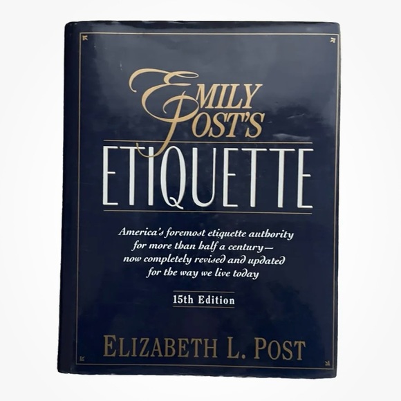 Emily Post's Etiquette by Elizabeth L. Post (1992, Hardcover) - Picture 1 of 2